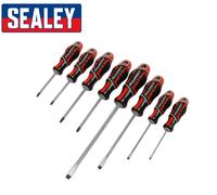 Sealey AK4322 Set Cacciaviti 8pc Gripmax - Rosso