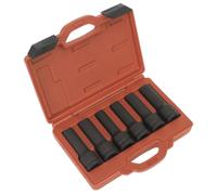 Sealey Hgv Urto 12 Punto Torx Femmina Presa Profonda Set 6pc 1.9cmSq Drive SX099