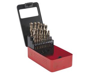 Sealey HSS Cobalto Split Punto Pienamente Terra Set Trapano 25pc Metrico AK4702