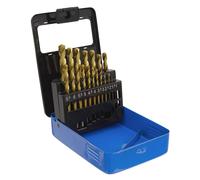 Sealey HSS Pienamente Terra Set Punte Trapano 19pc din 338 Metrico AK4719
