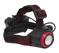 Sealey HT111R Torcia Frontale Ricaricabile 5W COB LED Sensore Auto