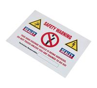 Sealey HYBRIDSIGN Cartello Di Avviso Per Veicoli Ibridi/Elettrici