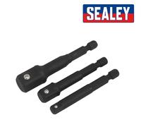 Impact Adattatore Presa Set 3pc - Sealey AK5521 Nuovo