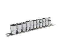 Sealey Imperial Presa Set 11pc 0.6cmD 6pt Walldrive Standard Lunghezza AK2670