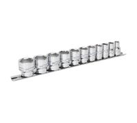 Sealey Imperial Presa Set 11pc 1cmSq Drive Blocco Su 6pt Standard Lungo AK2740