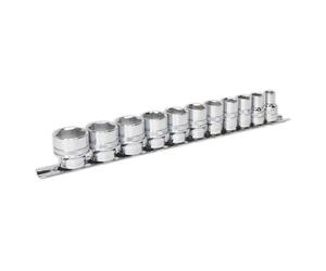 Sealey Imperial Presa Set 11pc 1cmSq Drive Blocco Su 6pt Standard Lungo AK2740