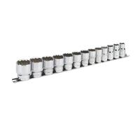 Sealey Imperial Presa Set 13pc 1.3cmD 12pt Walldrive Standard Lunghezza AK2674