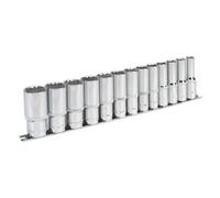 Sealey Imperial Presa Set 13pc 1.3cmSq Drive 12pt Profondo Walldrive AK2675