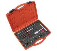 Sealey Iniettore Diesel Sedile Taglierino Set 21pc Pulisce & Decarbonises VS2070