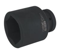 Sealey 55mm Profondo Urto Presa 1 " Sq Drive Singolo Esagonale Walldrive IS155D