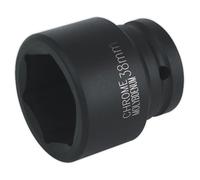 Sealey 38mm 1.9cmSq Drive Metrico Urto Presa Walldrive Hexagon 6 Punto IS3438