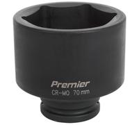 Sealey 70mm 1.9cmSq Drive Profondo Metrico Urto Presa Esagonale 6 Punto IS3470D