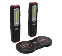 Sealey Ispezioni Luce 5W Rotondi & 1W SMD LED (x2) & Doppio Wireless Carica Base