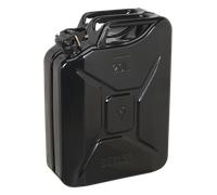 Sealey JC20B Tanica Carburante Acciaio 20L Nero Nuova