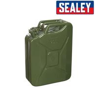 Sealey JC20G - 20L Verde Metallo Tanica/Tanica Carburante - Per Benzina Diesel