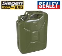 Sealey JCY20G - 20L Verde Metallo Tanica/Tanica Carburante - Per Benzina e