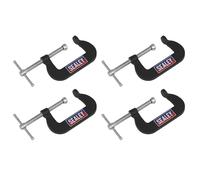 Sealey Junior Morsa a C 4pc Set Mandibola 51mm Gola 32mm Forgiato Acciaio GCC06