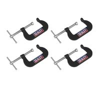 Sealey Junior Morsa a C 4pc Set Mandibola 51mm Gola 32mm Forgiato Acciaio GCC06