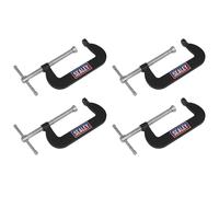 Sealey Junior Morsa a C 4pc Set Mandibola 76mm Gola 35mm Forgiato Acciaio GCC02