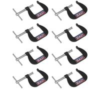 Sealey Junior Morsa a C 8pc Set Mandibola 38mm Gola 38mm Forgiato Acciaio GCC03