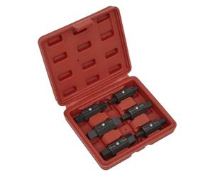 Sealey Key Oil Drain Plug Set 6Pc Fine Doppia