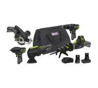 Sealey Kit Combinato Senza Fili SV10.8 Serie 5 X 10.8V 2 Batterie CP108VCOMBO8