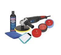 Sealey Kit Di Lucidatura Elettrica Pro Da 180Mm 1100W/230V Cpk03