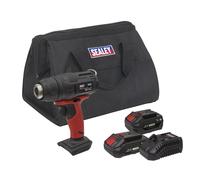 Sealey Kit Pistola Aria Calda Cordless 20V SV20 2 Batterie 550°C CP20VHGKIT2