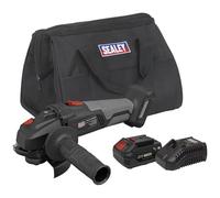 Sealey Kit smerigliatrice angolare senza spazzole serie SV20 Ø115mm 20V 4Ah - CP20VAGXKIT1