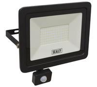Sealey LED115PIR Extra Sottile Proiettore Con Sensore Pir 100W SMD LED