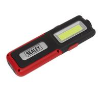 Sealey Ricaricabile Ispezioni Luce 5W Rotondi & 3W SMD LED Con Power Bank - Red