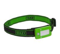 Sealey Ricaricabile Testa Torcia 2W Pannocchia LED Auto-Sensor Verde LED360HTG