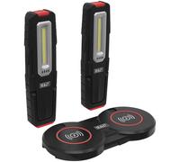 Sealey Ispezioni Luce 5W Rotondi & 1W SMD LED (x2) & Doppio Wireless Carica Base
