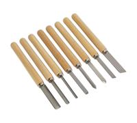 Sealey Legno Girevole Set Scalpelli 8pc Morbido Maniglie Acciaio Aste &