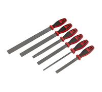 Sealey Legno Raspa Lima Set 6pc Fornito IN Un Borsetta Impugnatura Morbida AKR06