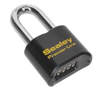 Sealey Lucchetto Combinato In Acciaio Con Corpo Lungo 62Mm PL603L