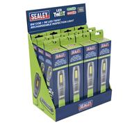 Sealey Luce Di Ispezione Ricaricabile LED A Vite Verde Scatola Di 12 LED1001GDB