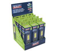 Sealey Luce Di Ispezione Ricaricabile LED A Vite Verde Scatola Di 12 LED601GDB