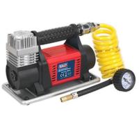 Sealey Pneumatico Gonfiatore Mini Compressore Aria 12V Resistente MAC04