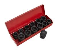 Sealey Metric Imperial Chiave a Bussola Set 13pc 1.9cmD Singolo Esagonale AK686