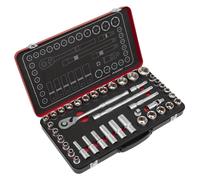 Sealey Metric Imperial Presa Set 1.3cmD 40pc Profondo E Standard 6pt AK7925