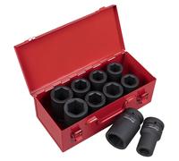 Sealey Metric Imperial Set Bussole Profonde 10pc 1 " D Singolo Esagonale AK689