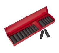 Sealey Metric Imperial Set Bussole Profonde 16pc 1.3cmD Singolo Esagonale AK685