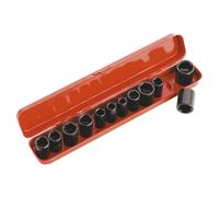 Sealey Metric Imperial Standard Urto Presa Set 12pc 1cmD Singolo Esagonale AK682