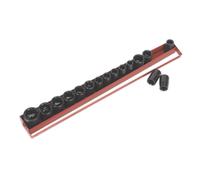 Sealey Metric Imperial Urto Presa Set 16pc 1.3cmD Singolo Esagono Standard AK684