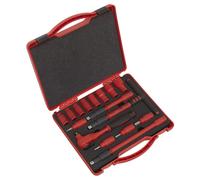 Sealey Metrico Isolato Presa Set 16pc 1cmD Walldrive VDE Approvato AK7940