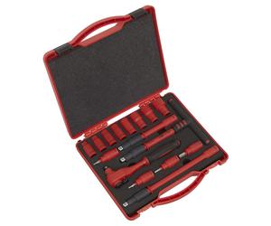 Sealey Metrico Isolato Presa Set 16pc 1cmD Walldrive VDE Approvato AK7940