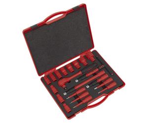 Sealey Metrico Isolato Presa Set 20pc 1.3cmD Walldrive VDE Approvato AK7941