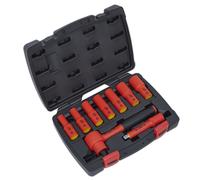 Sealey Metrico Isolato Presa Set 9pc 1cmSq Drive 6pt VDE Approvato AK7942