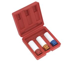 Sealey Metrico Lega Ruota Impact Presa Set 3pc 1.3cmSq Drive Inscatolato SX031